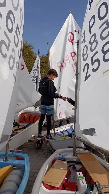 Joaquim Barcelos no Mundial de Optimist