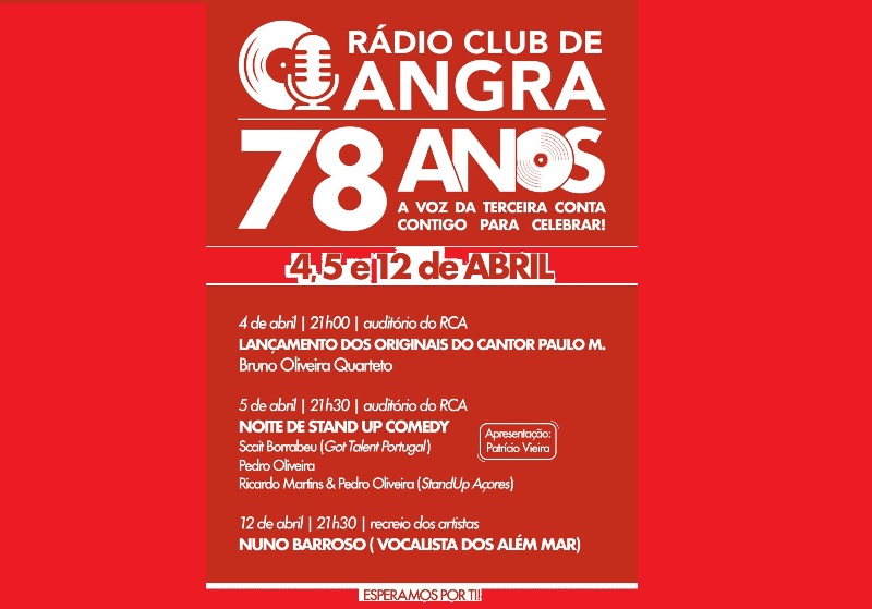 Música e comédia nos 78 anos do Rádio Clube de Angra
