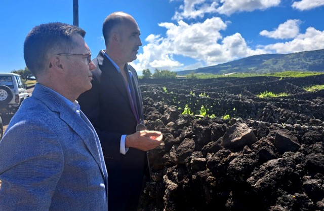Presidente da ALRAA entronizado Confrade de Honra e Devoção do Vinho Verdelho dos Biscoitos
